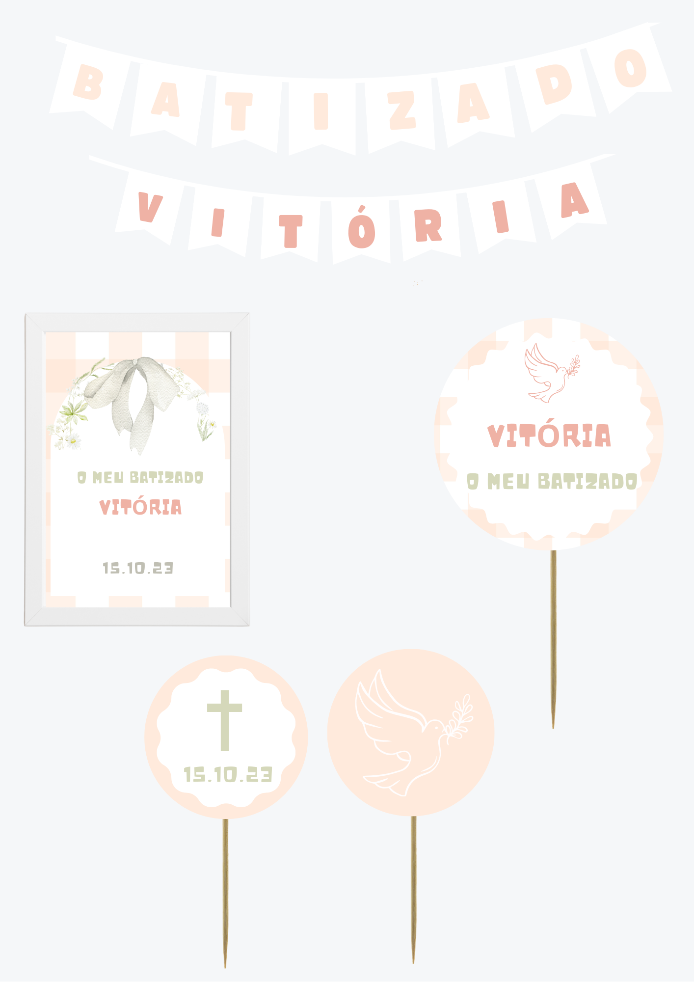 Tema Laço Branco | Kit M