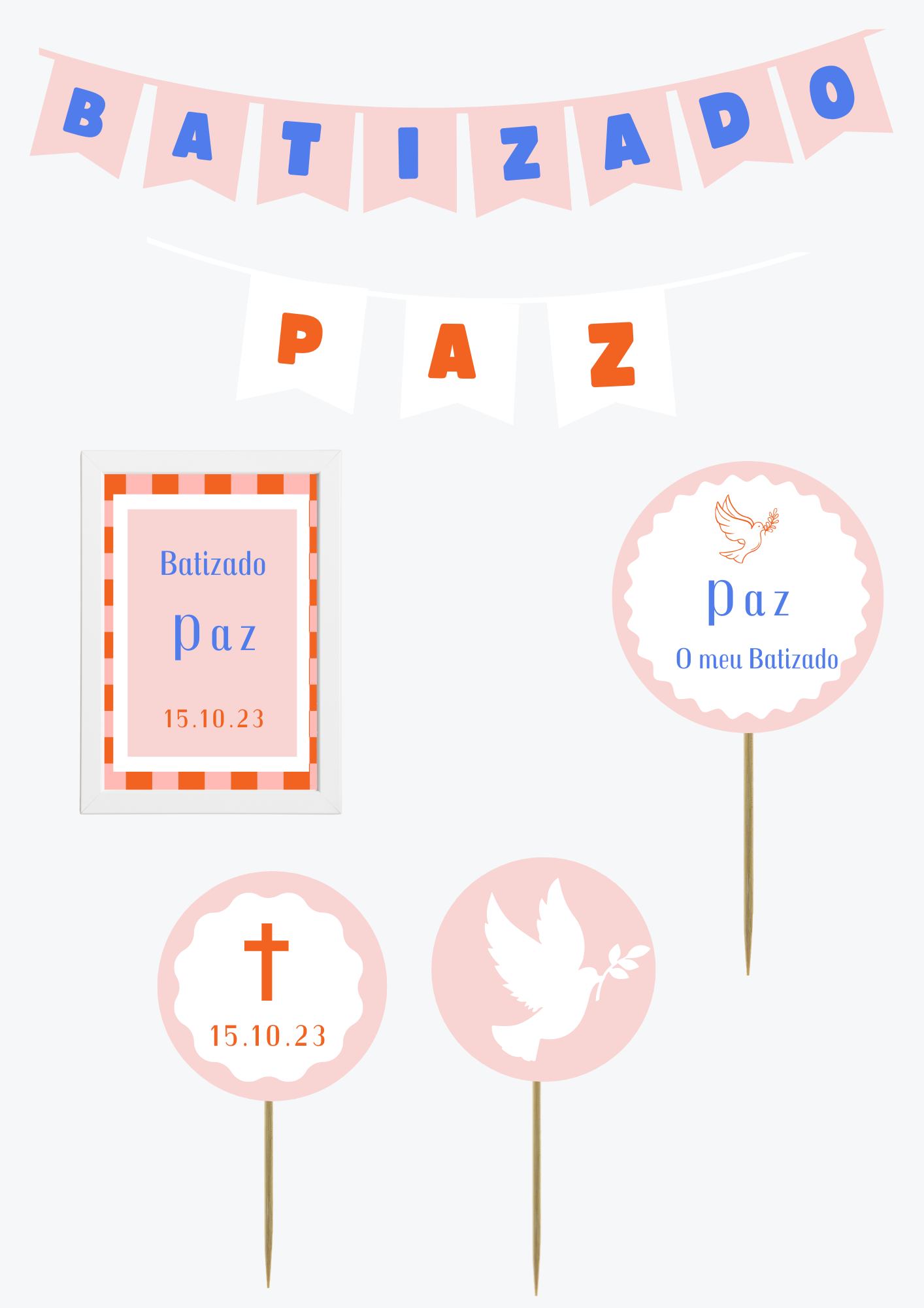 Tema Xadrez Laranja | Kit M