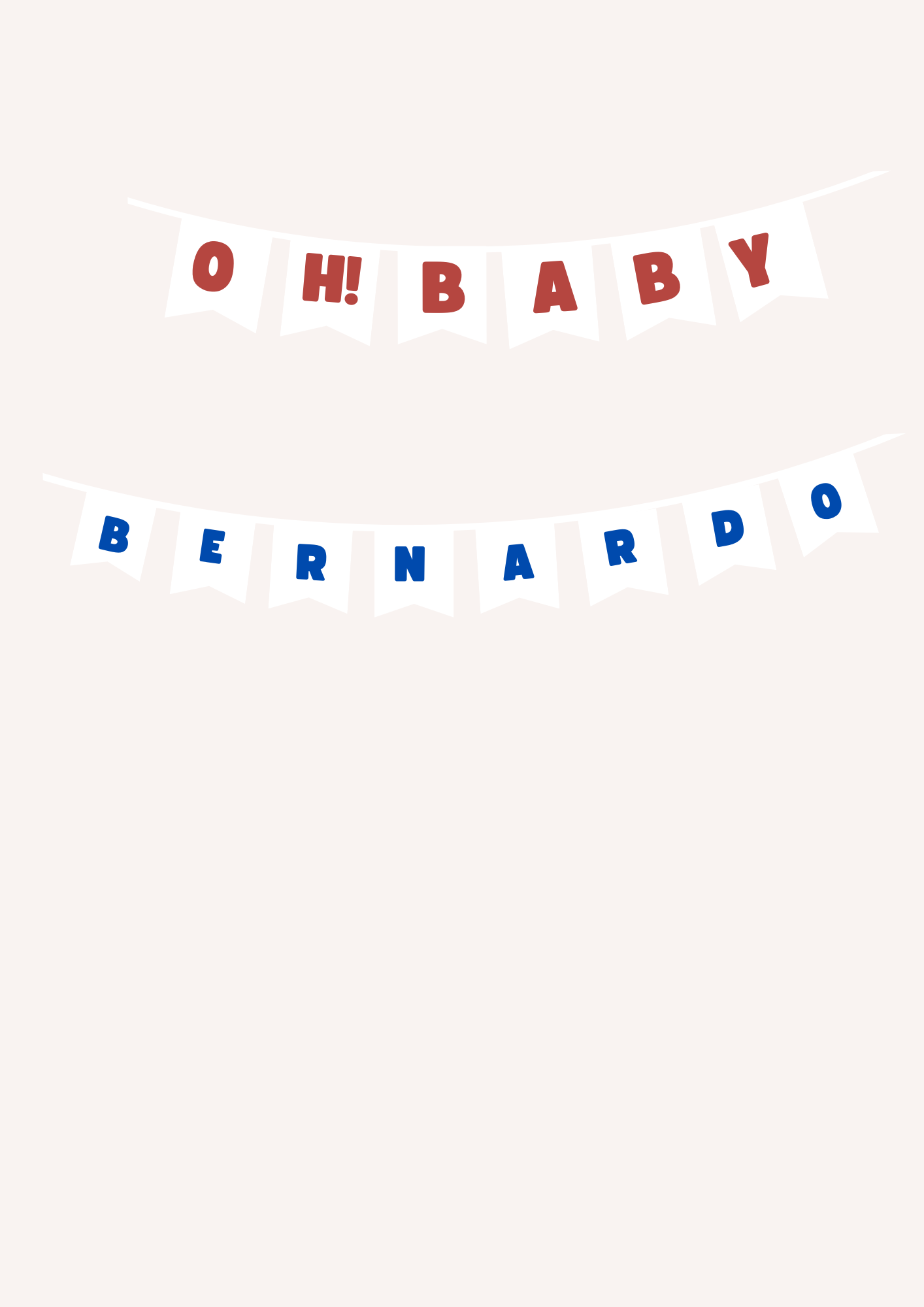 Bandeirolas - Tema Laço Vermelho