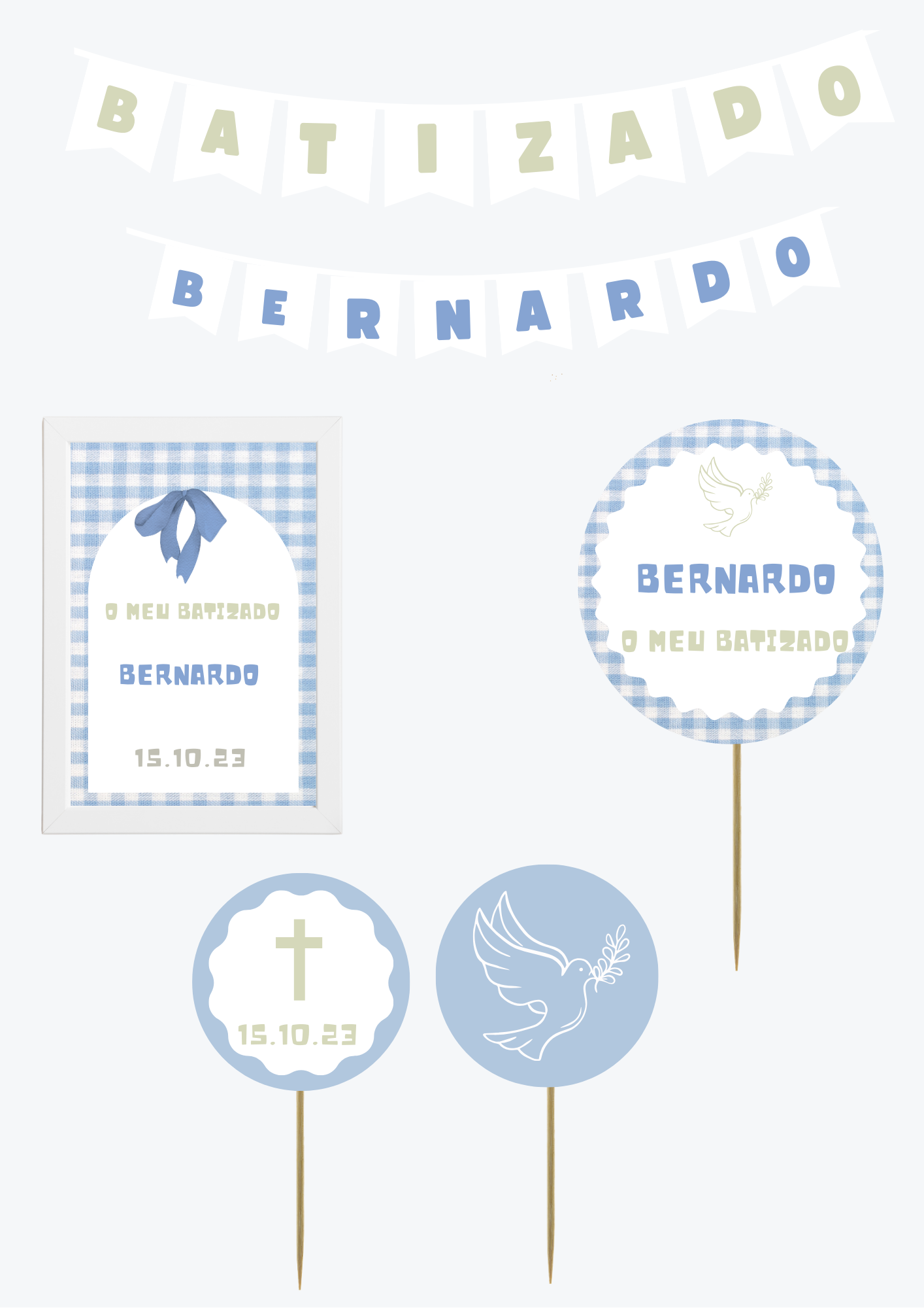 Tema Laço Azul | Kit M