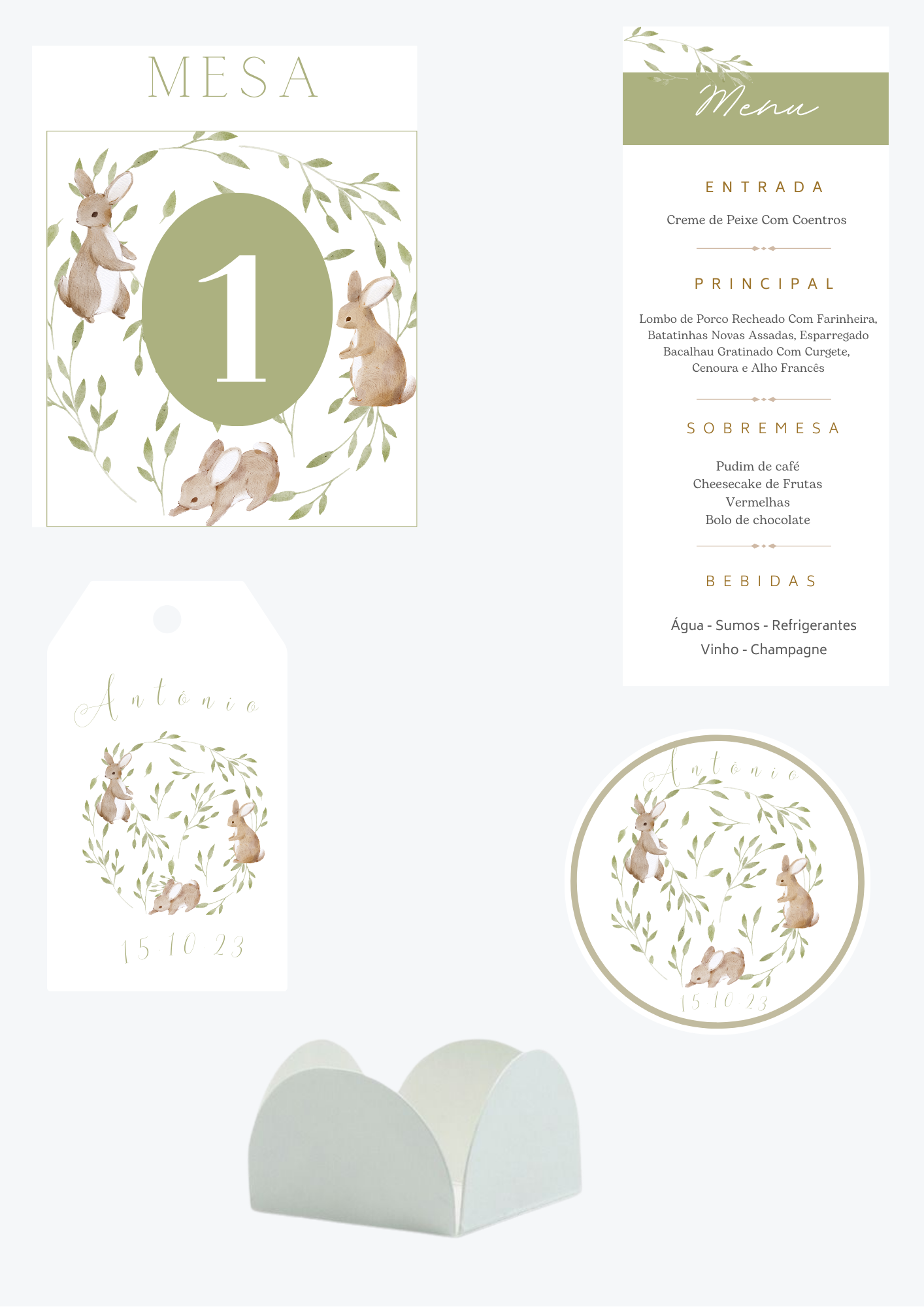 Tema Coelhinhos | Kit M