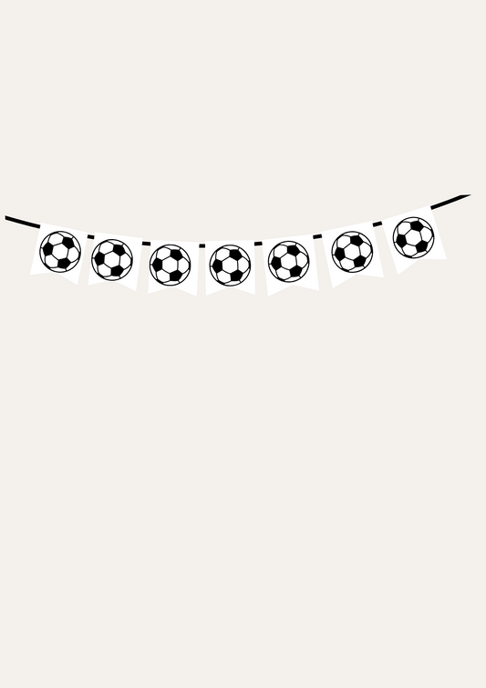 Bandeirolas - Tema Futebol Azul