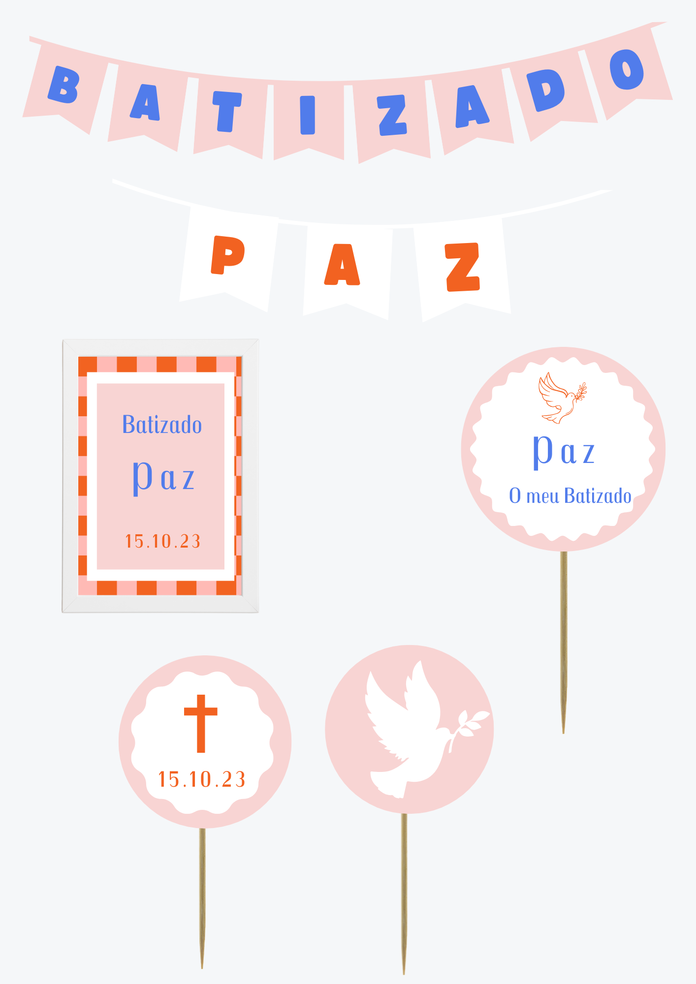 Tema Xadrez Laranja | Kit L