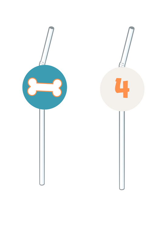 Topper de Palhinhas - Tema Cachorro