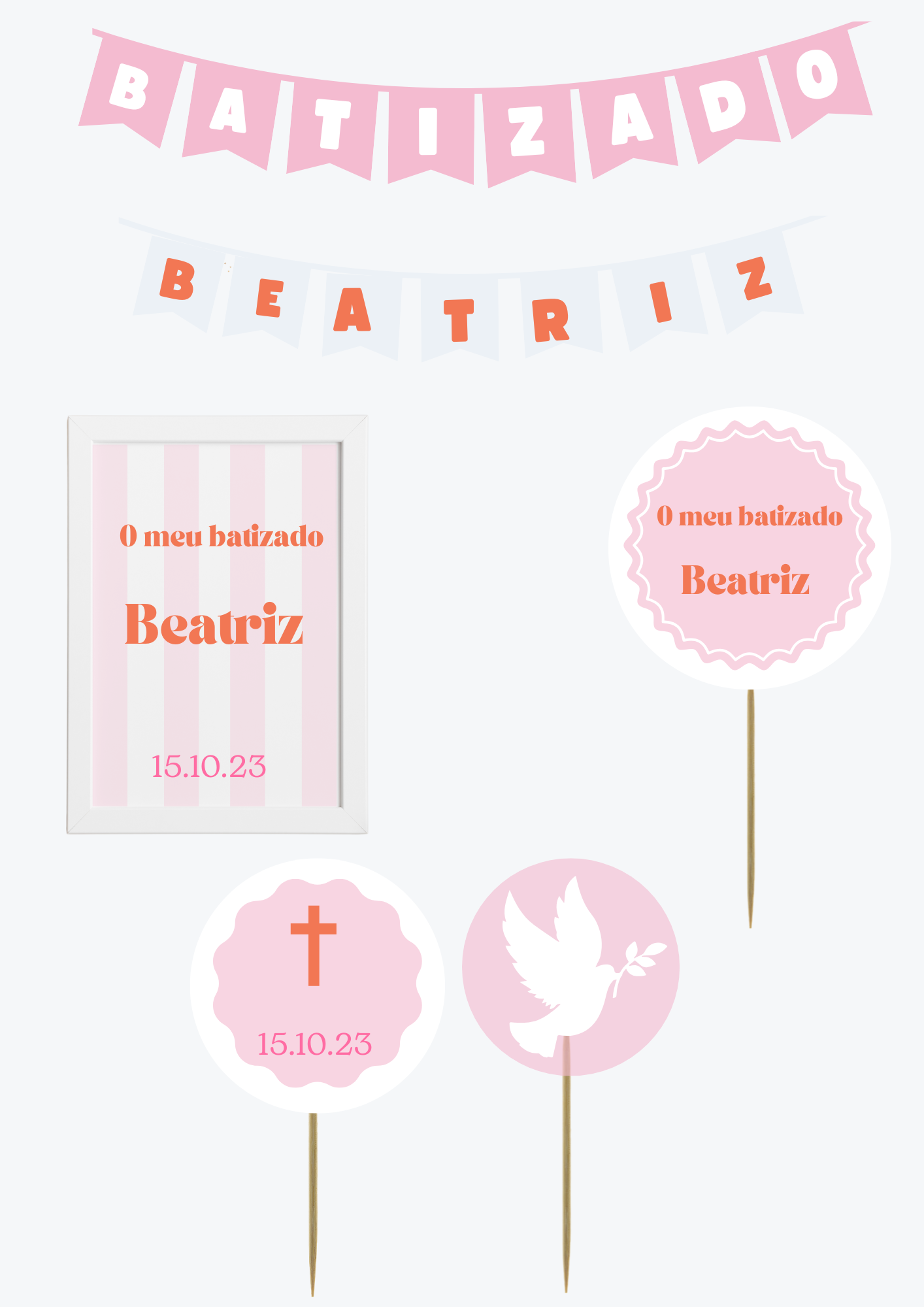 Tema Riscas Rosas | Kit L