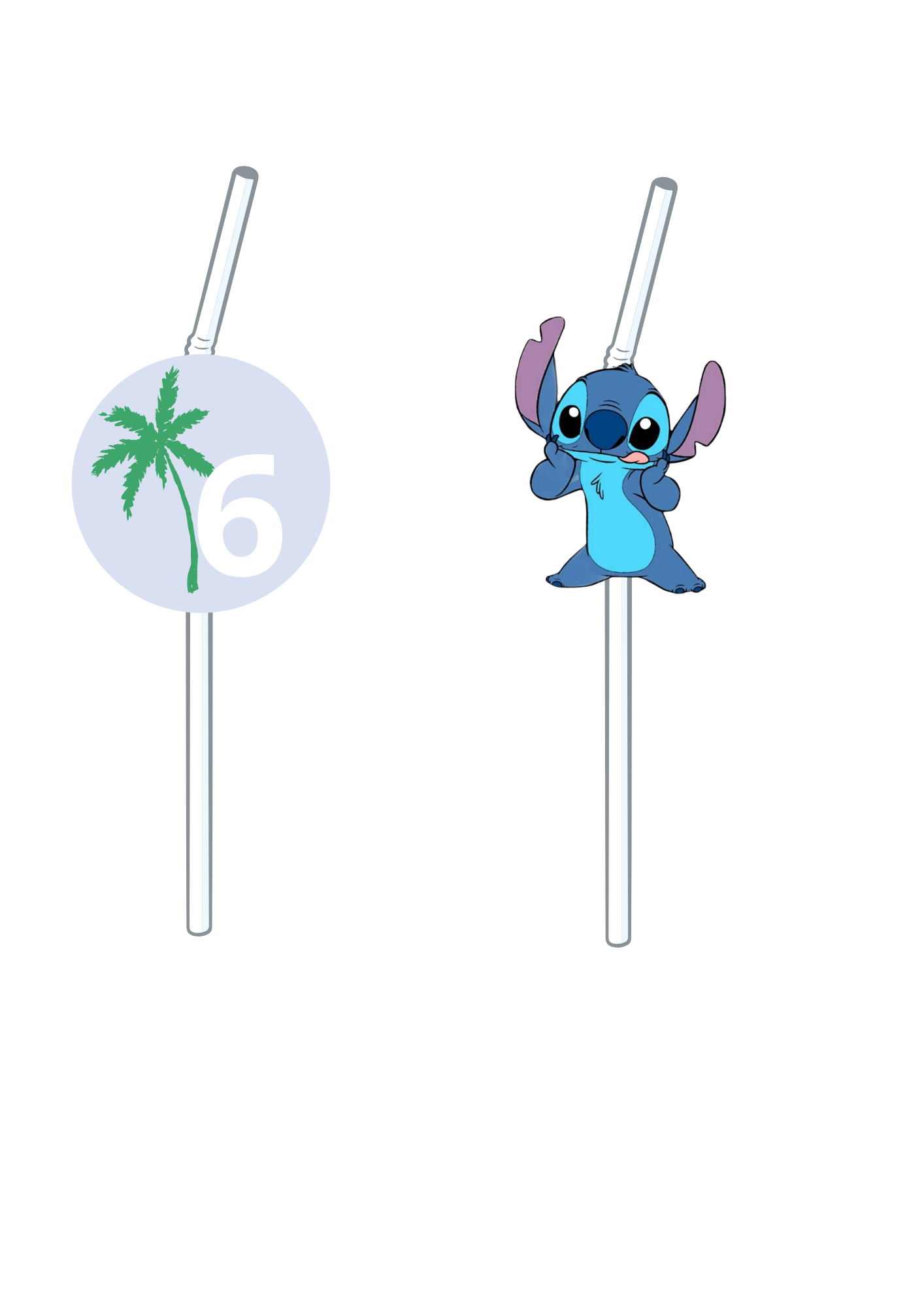 Topper de Palhinhas - Tema Stitch