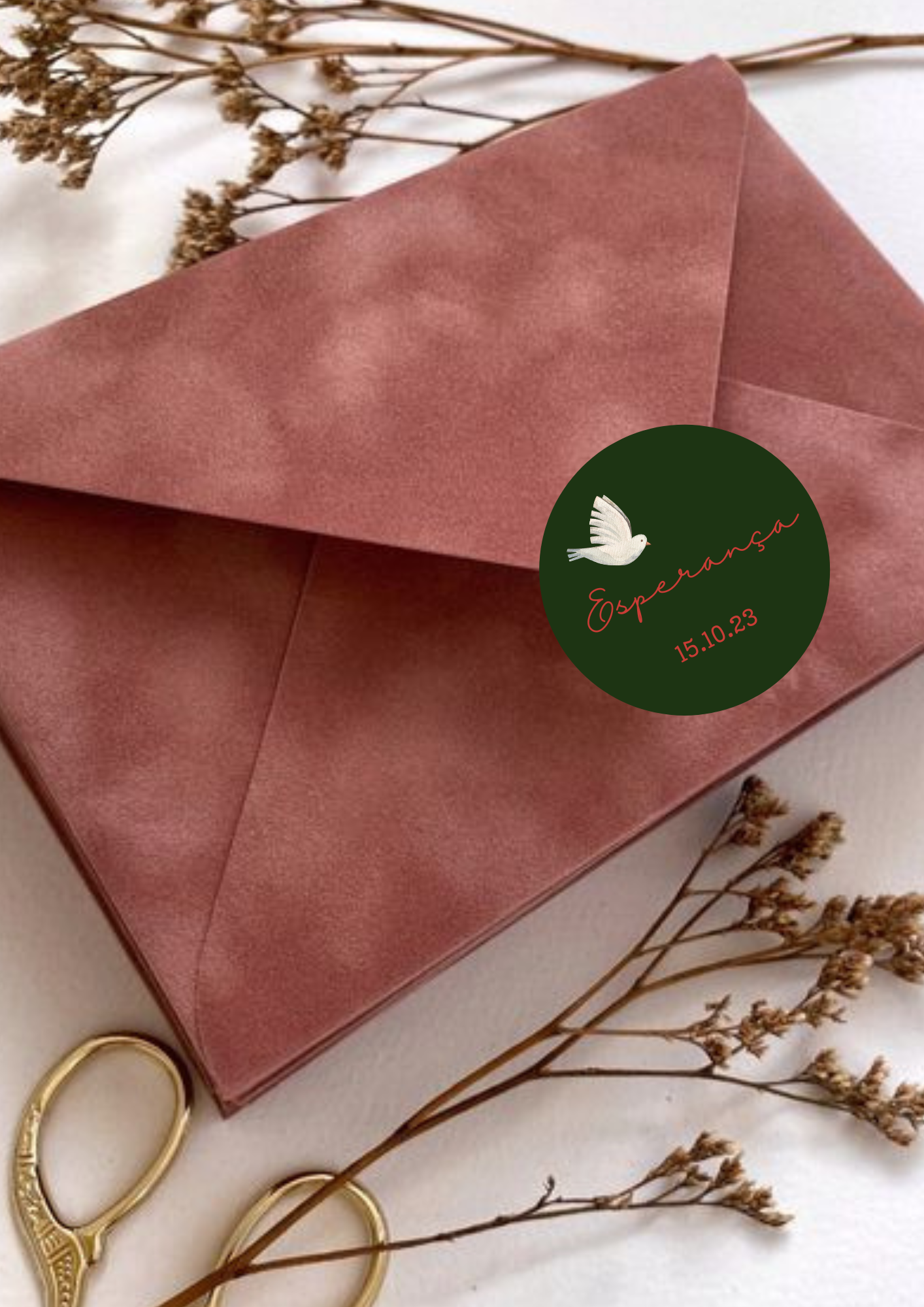 Etiqueta Redonda Pequena - Tema Postal