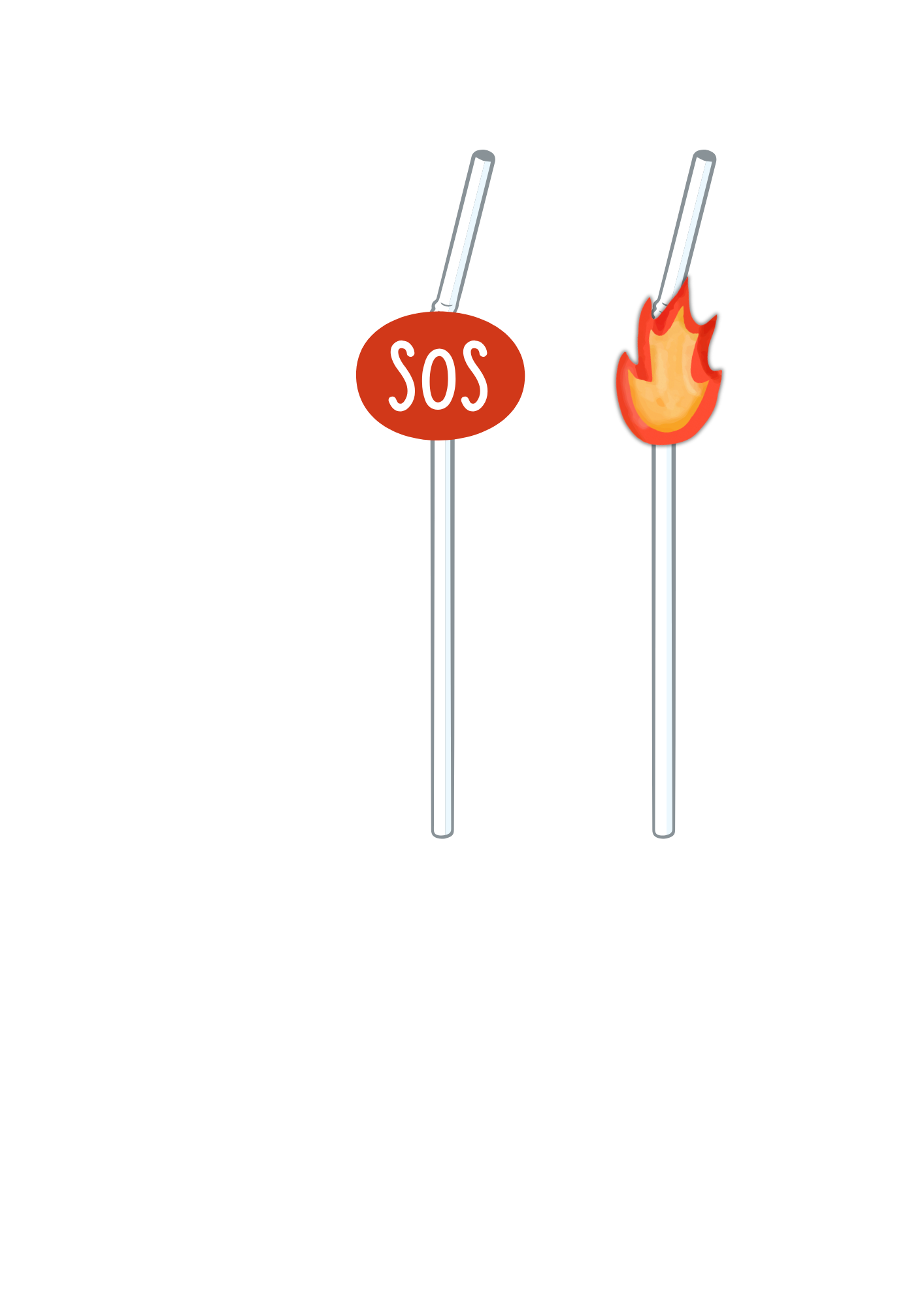 Topper de Palhinhas - Tema Bombeiros