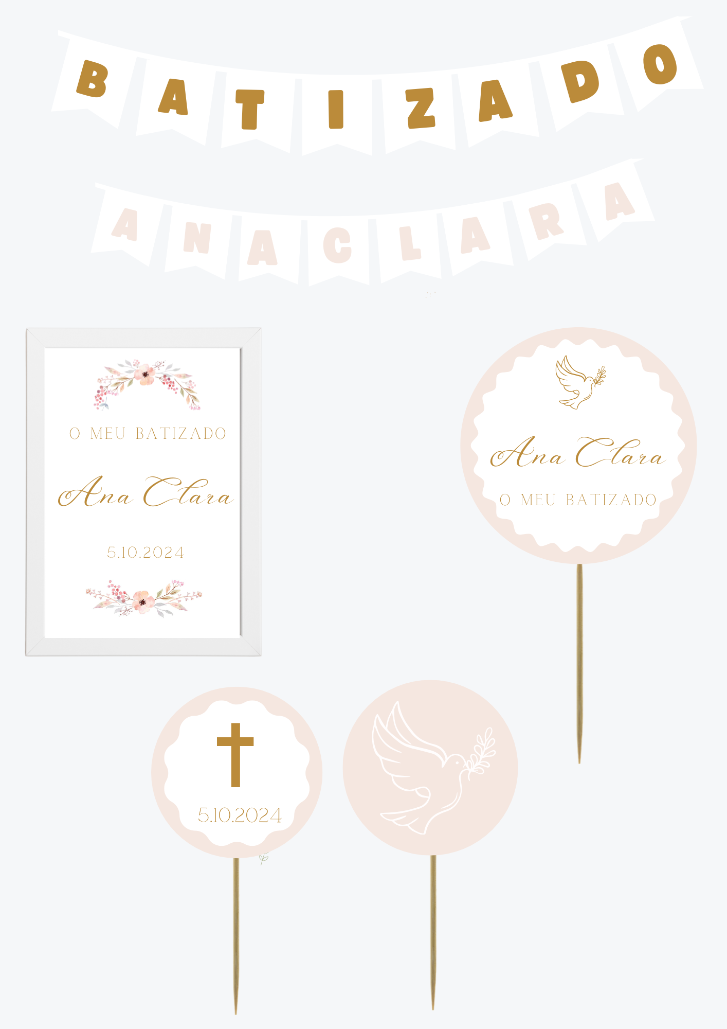 Tema Papoula Dourada | Kit L