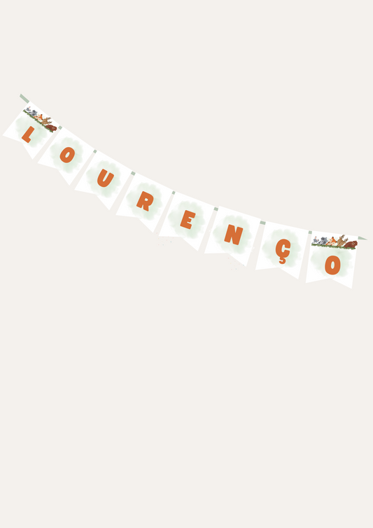 Bandeirolas - Tema Floresta