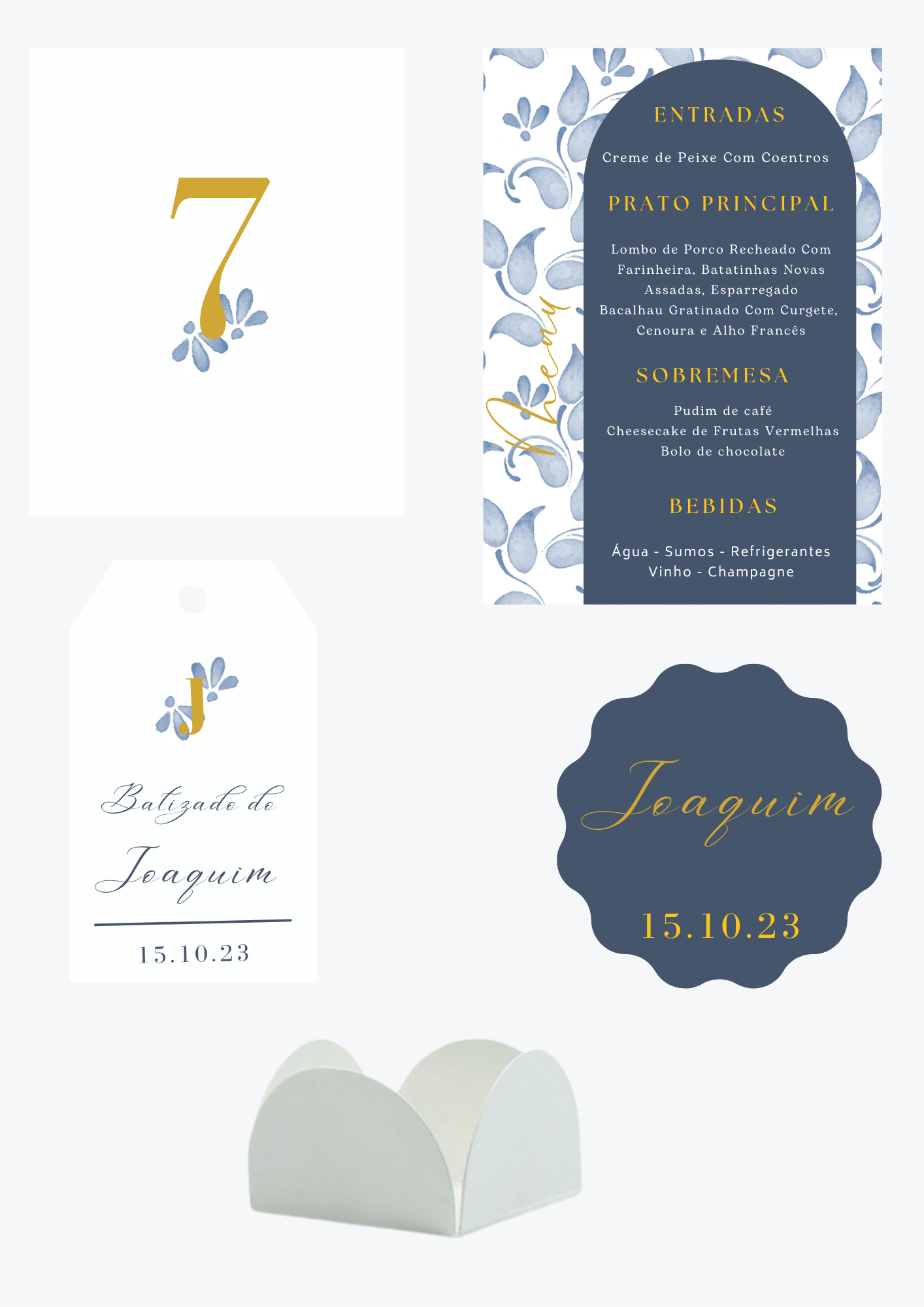 Tema Folhas Azuis | Kit L