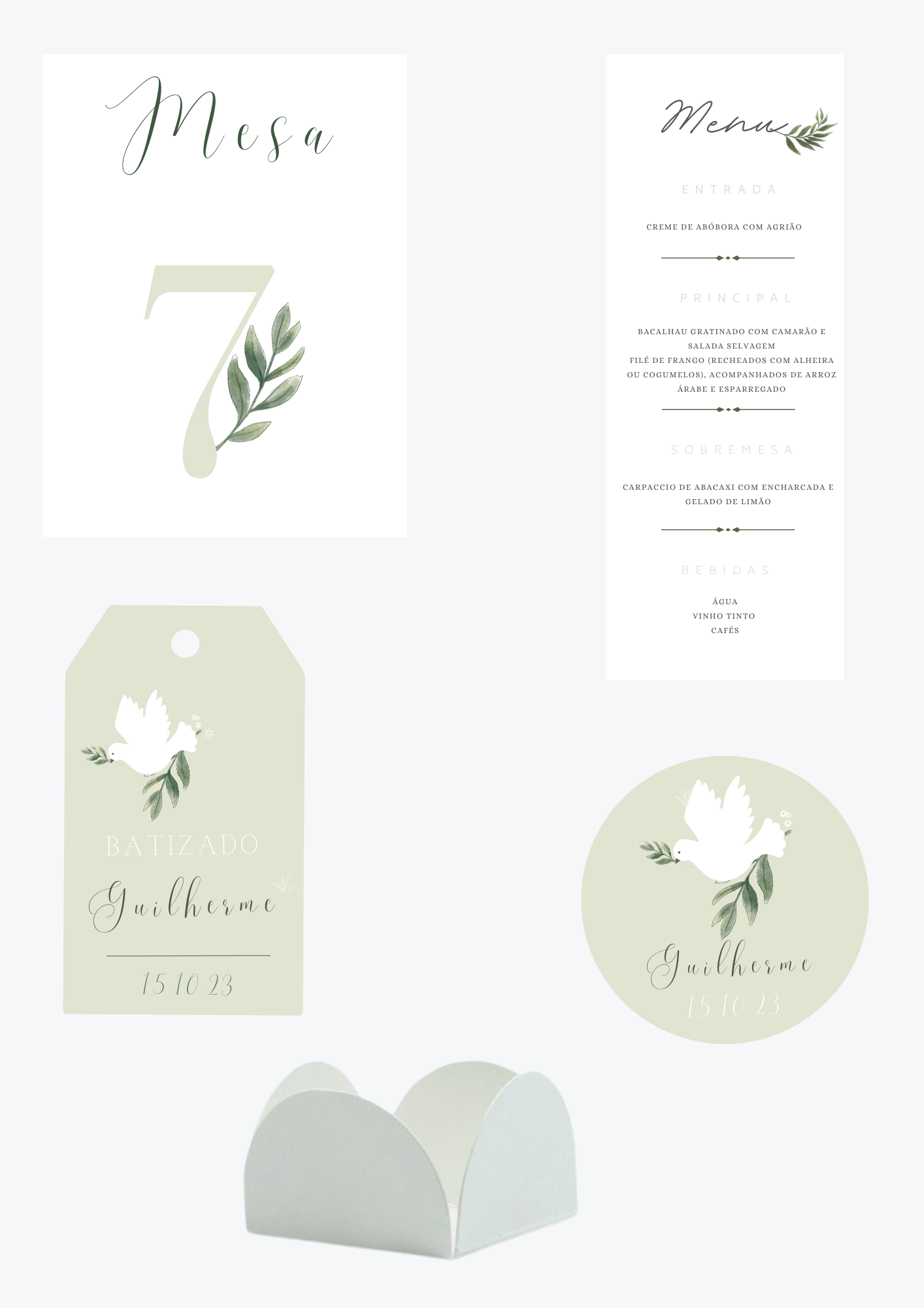 Tema Pomba Verde | Kit L