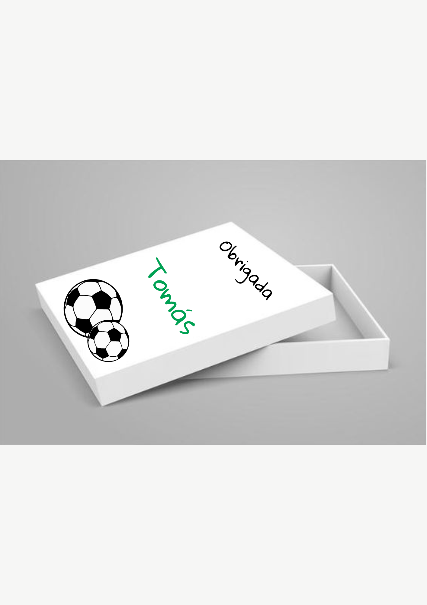Caixa de Lembrança - Tema Futebol Verde