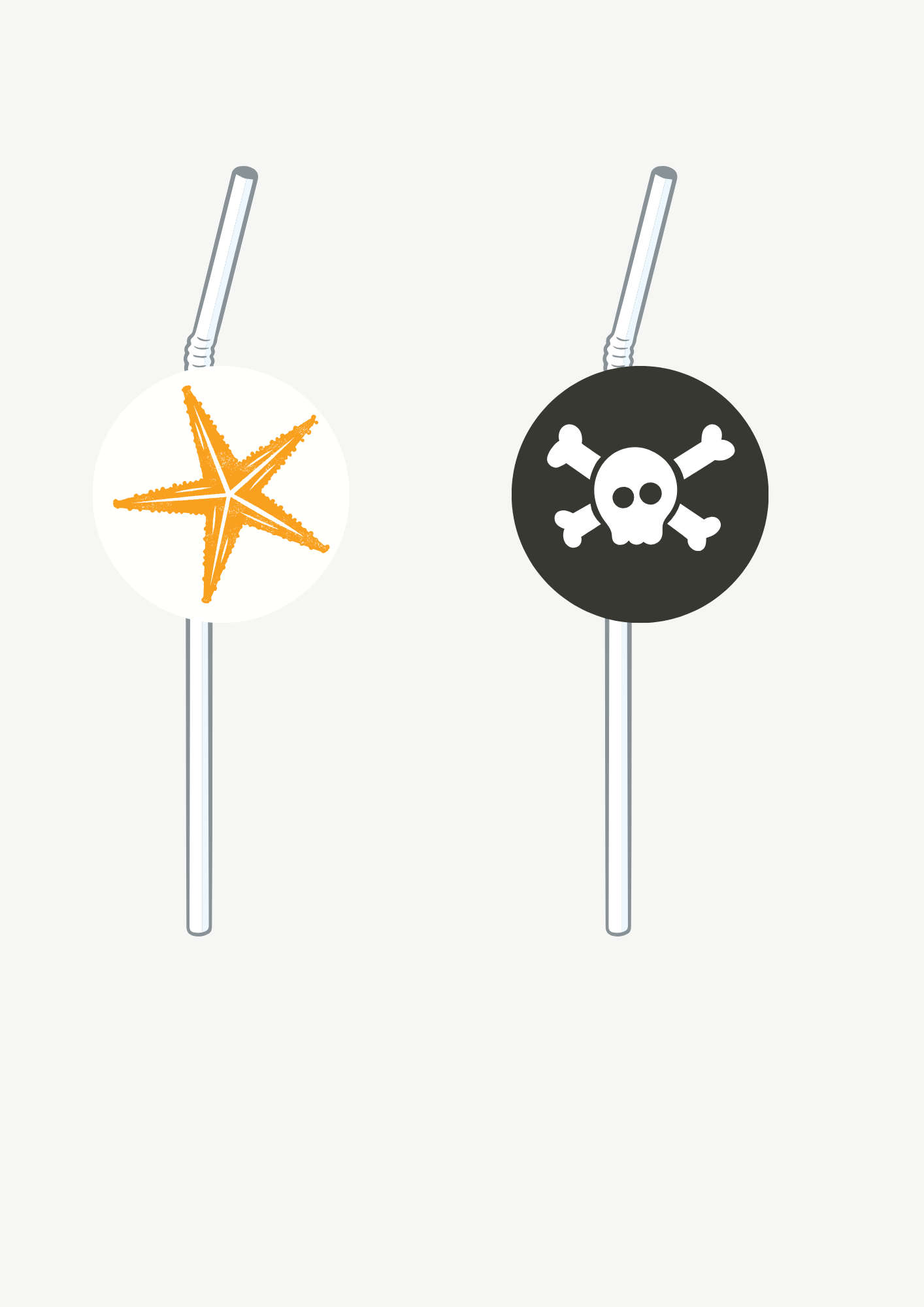 Topper de Palhinhas - Tema Pirata