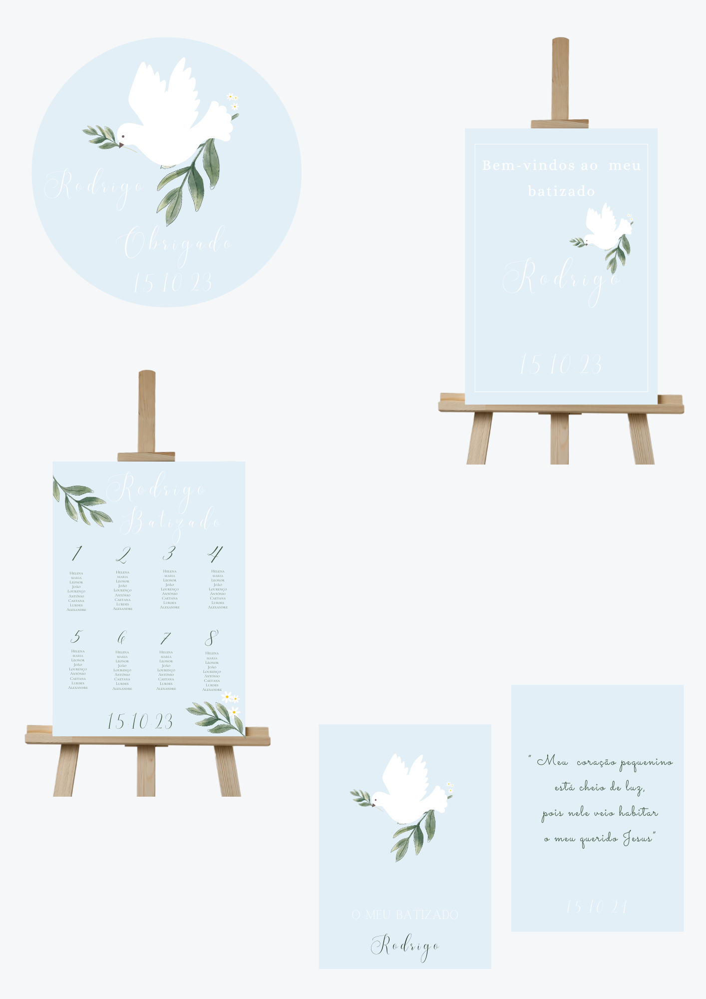 Tema Pomba Azul | Kit L