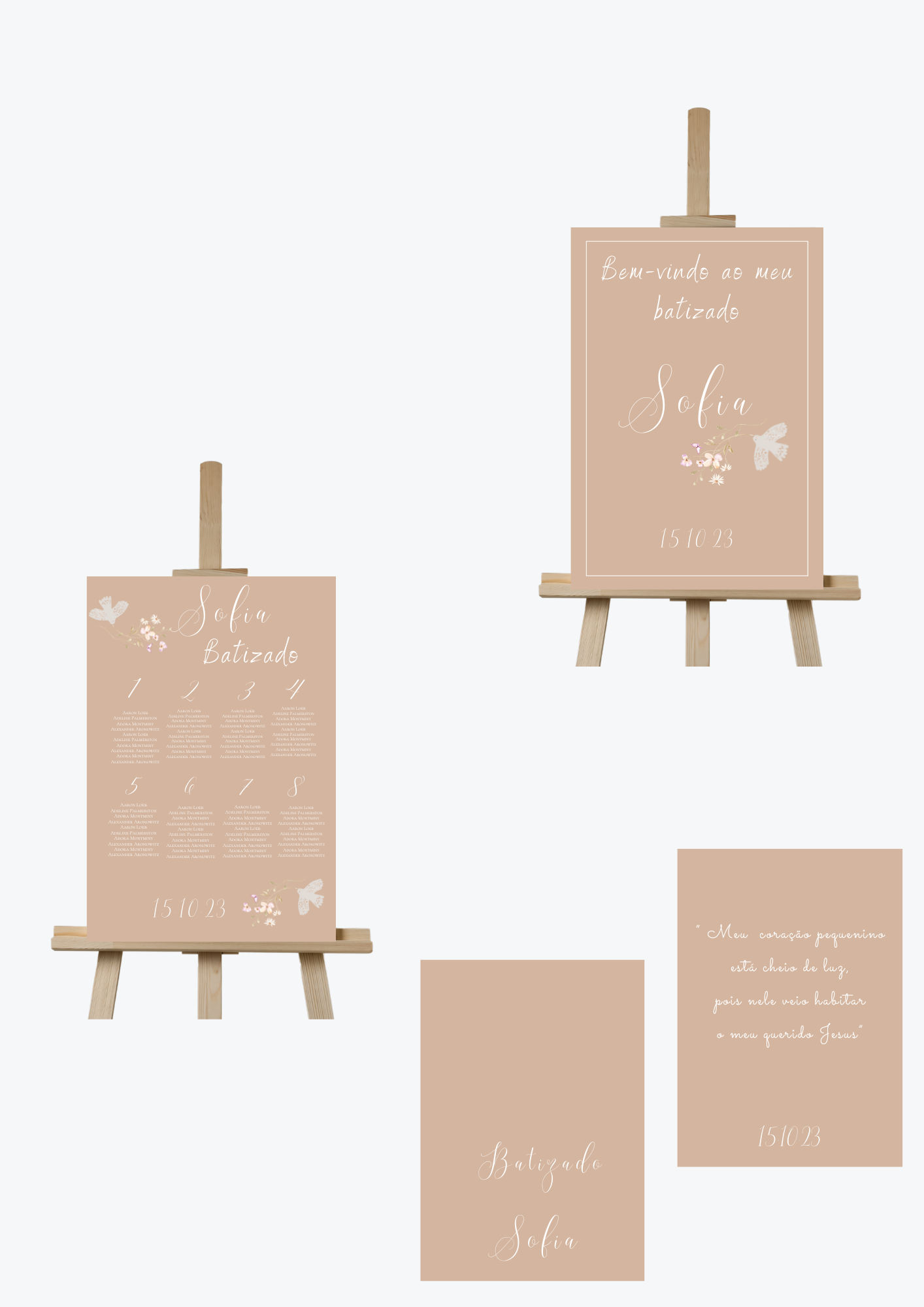 Tema Raminho Bege | Kit L