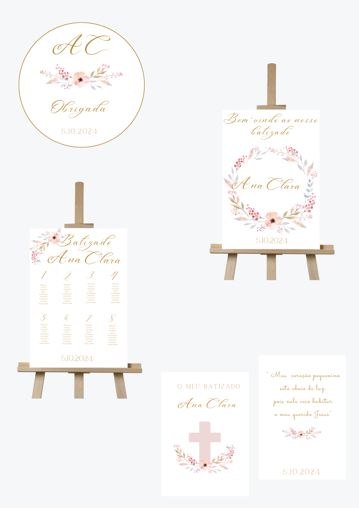 Tema Papoula Dourada | Kit L