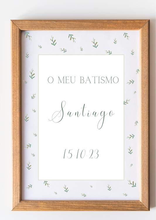 Poster de Mesa de Bolo - Tema Verdes