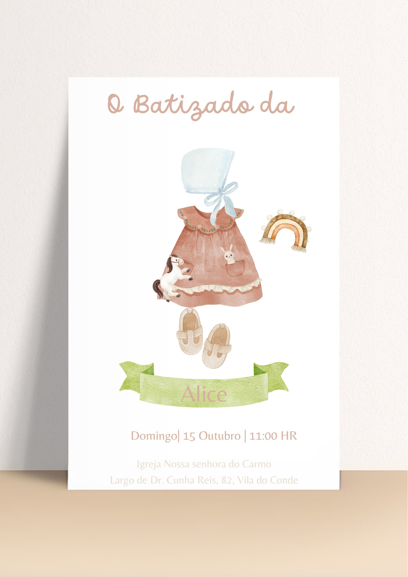 Convite - Tema Vestido