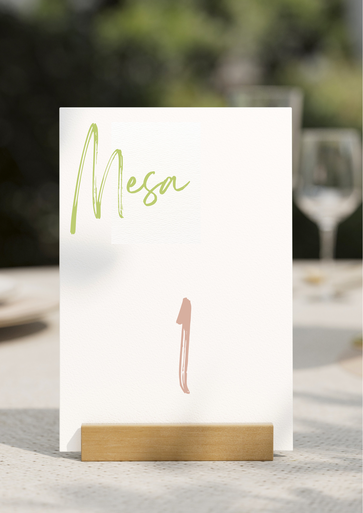 Marcador de Mesa - Tema Vestido
