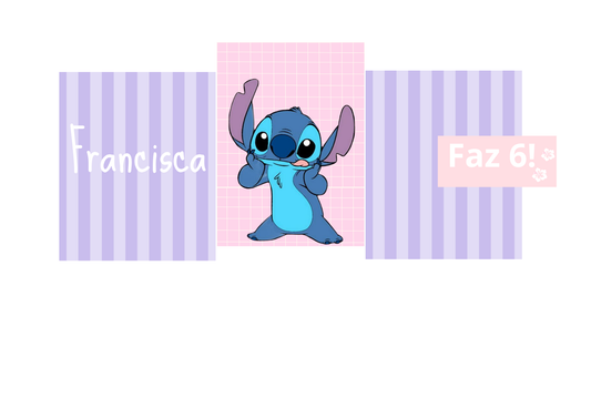 Painel de Festa - Tema Stitch
