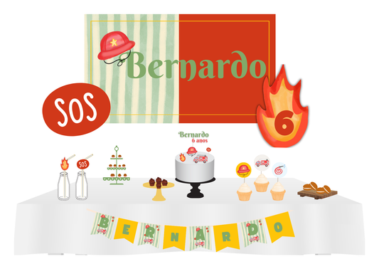 Tema Bombeiros | Kit S