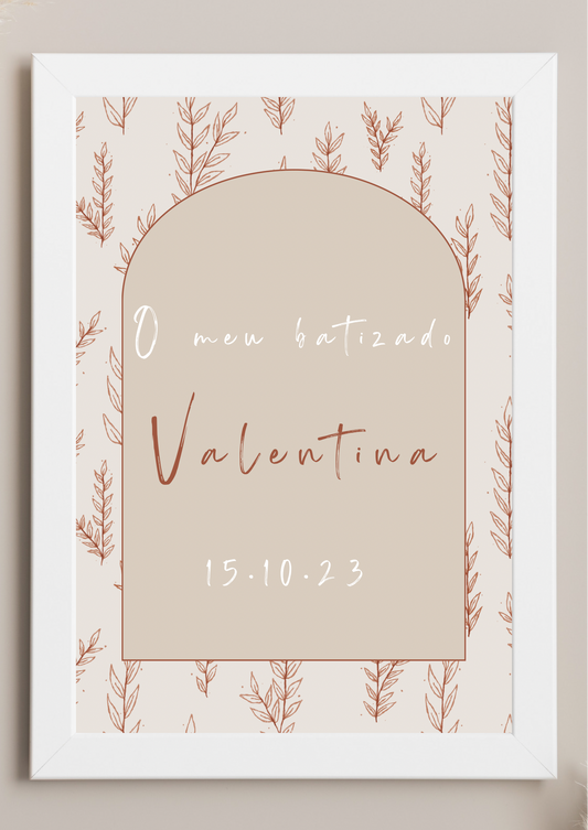 Poster de Mesa de Bolo - Tema Trigo