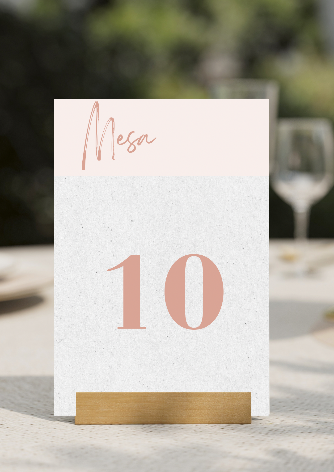 Marcador de Mesa - Tema Vestido Branco 1