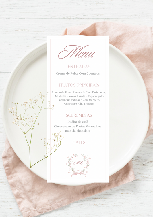 Menu - Tema Coroa do Campo