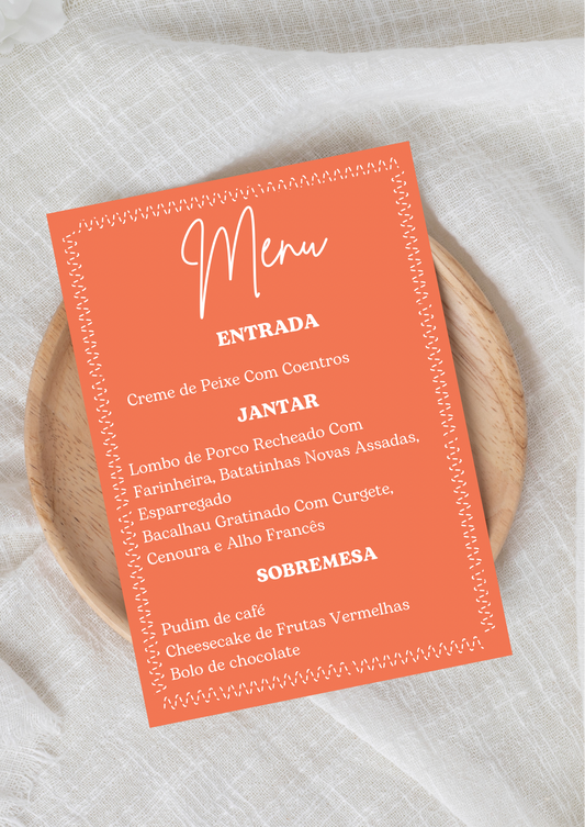 Menu - Tema Riscas Azuis