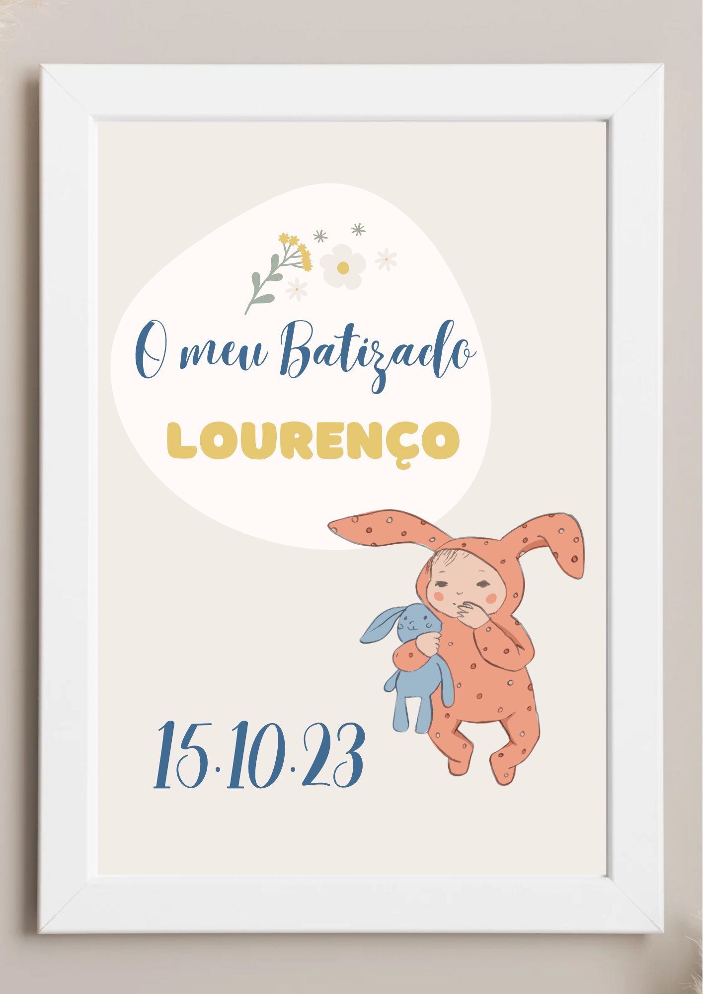 Poster de Mesa de Bolo - Tema Peluche