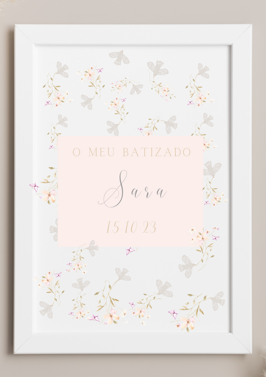 Poster de Mesa de Bolo - Tema Raminho