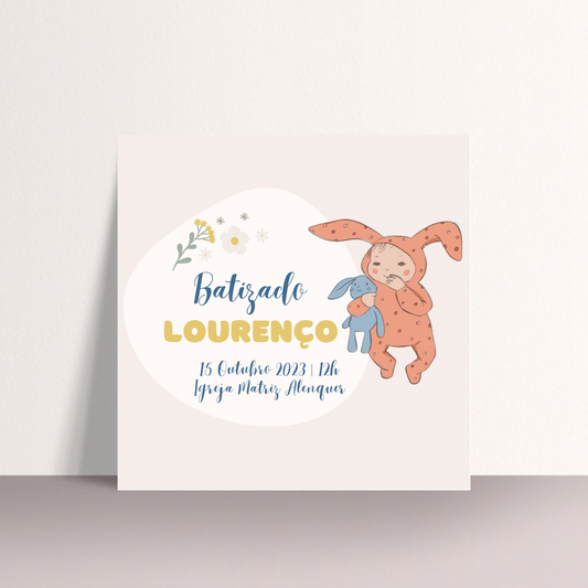Convite - Tema Peluche