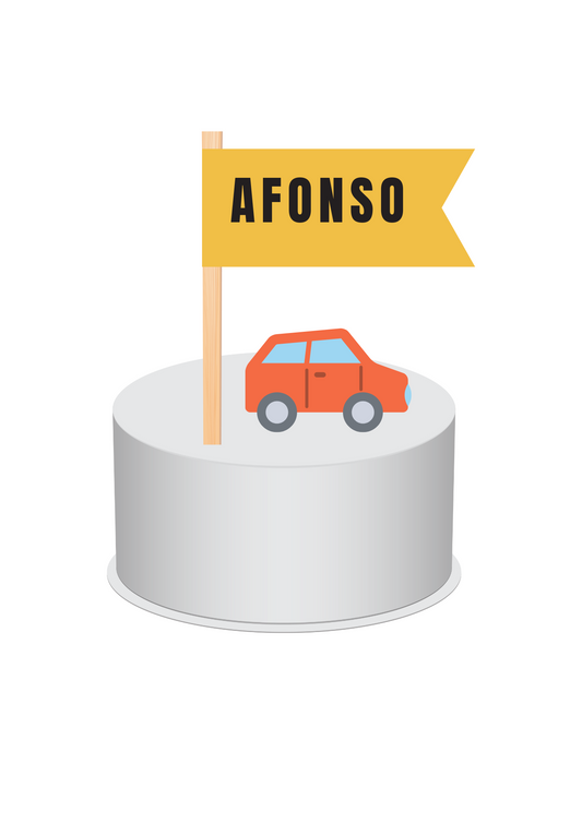 Topo de Bolo - Tema Carros